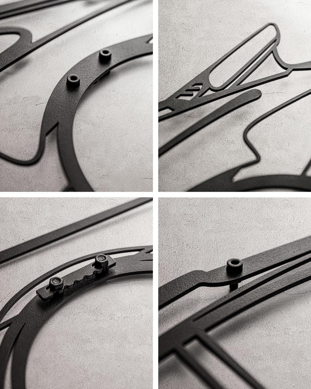 Nos - Aston Martin Vantage - Detailed Design Metal Silhouette