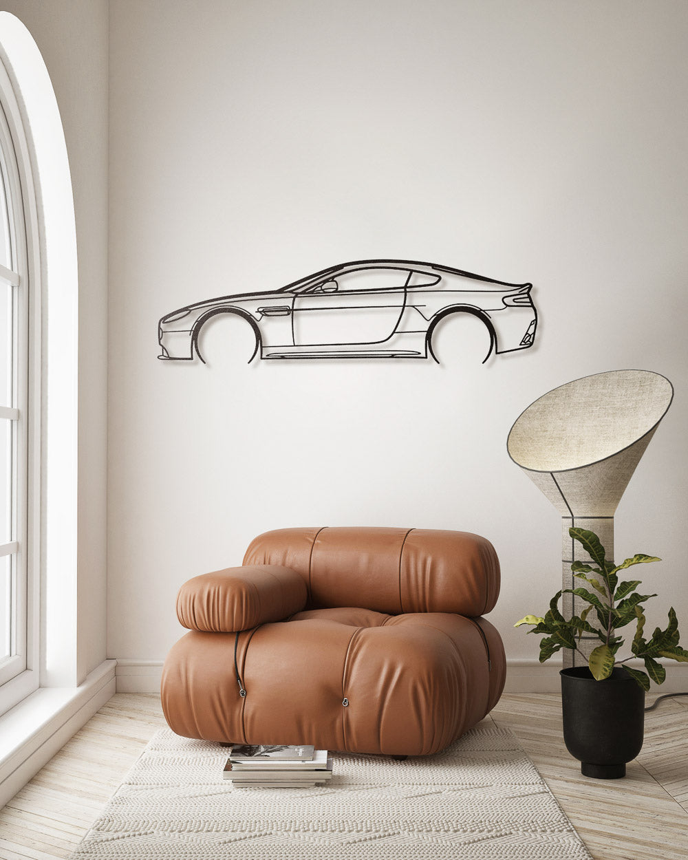 Nos - Aston Martin Vantage - Detailed Design Metal Silhouette