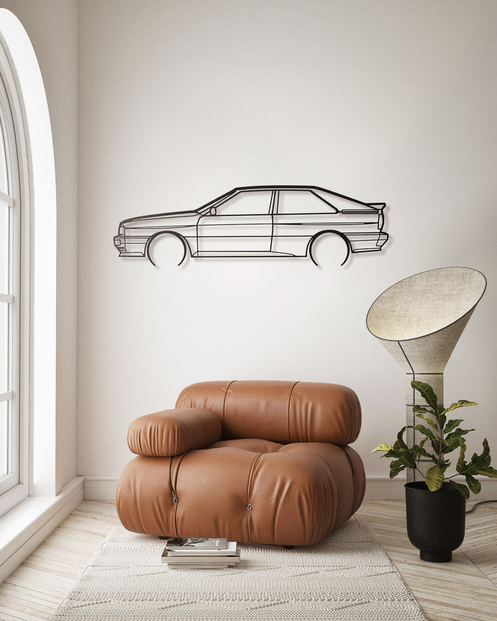 Nos - Audi Quattro Turbo - Sagoma in Metallo di Design Dettagliata
