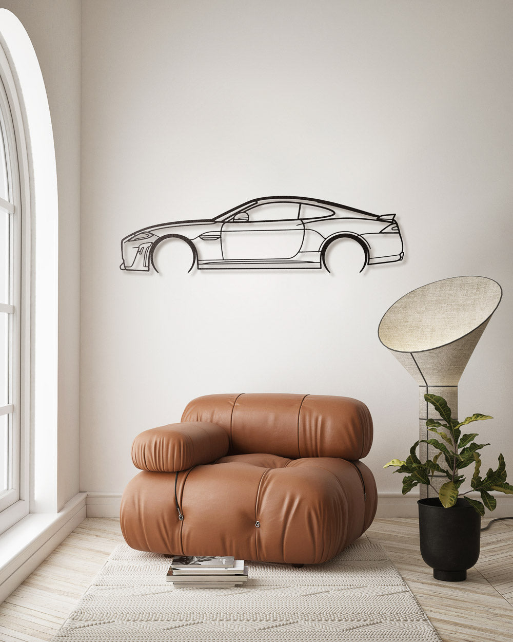 Nos - Jaguar XKRS - Sagoma in Metallo di Design Dettagliata