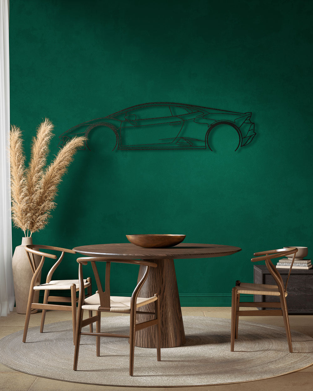 Nos - Lamborghini Huracan - Detailed Design Metal Silhouette