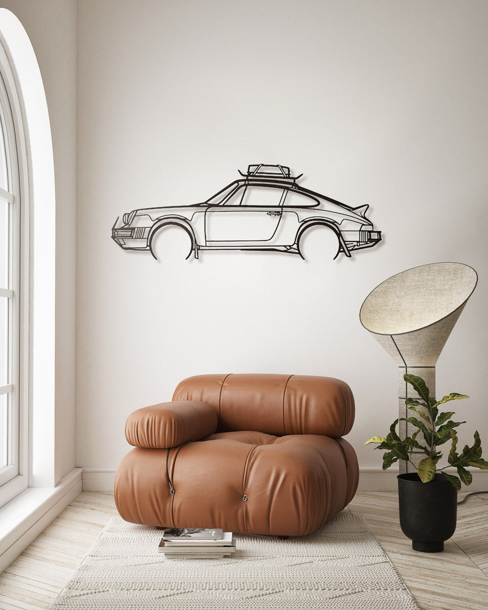 Nos - Porsche 911 Safari - Sagoma in Metallo di Design Dettagliata