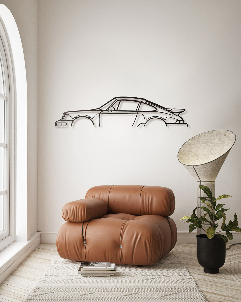 Nos - Porsche 911 Turbo model 964 - Design Metal Silhouette